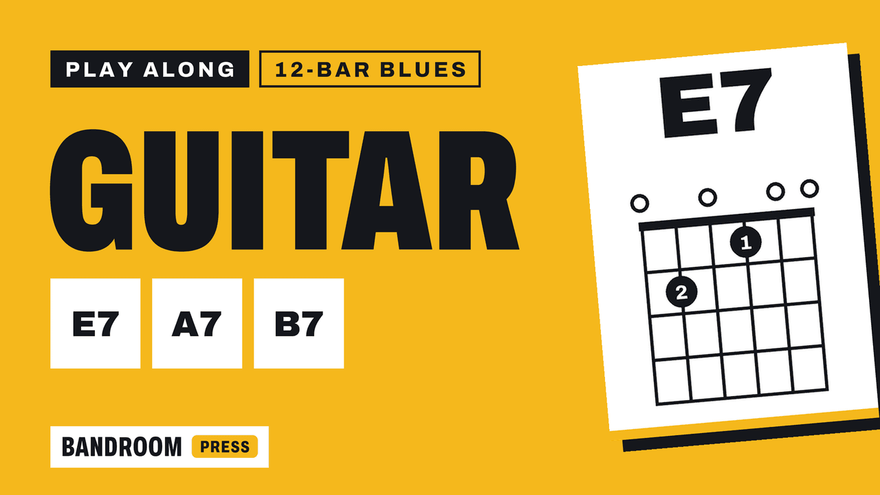 Guitar Play Along | E7 A7 B7 | 12 Bar Blues in E | 5 Strumming Patterns