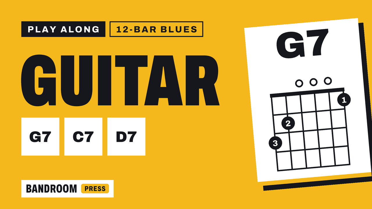 Guitar Play Along | G7 C7 D7 | 12 Bar Blues in G | 5 Strumming Patterns