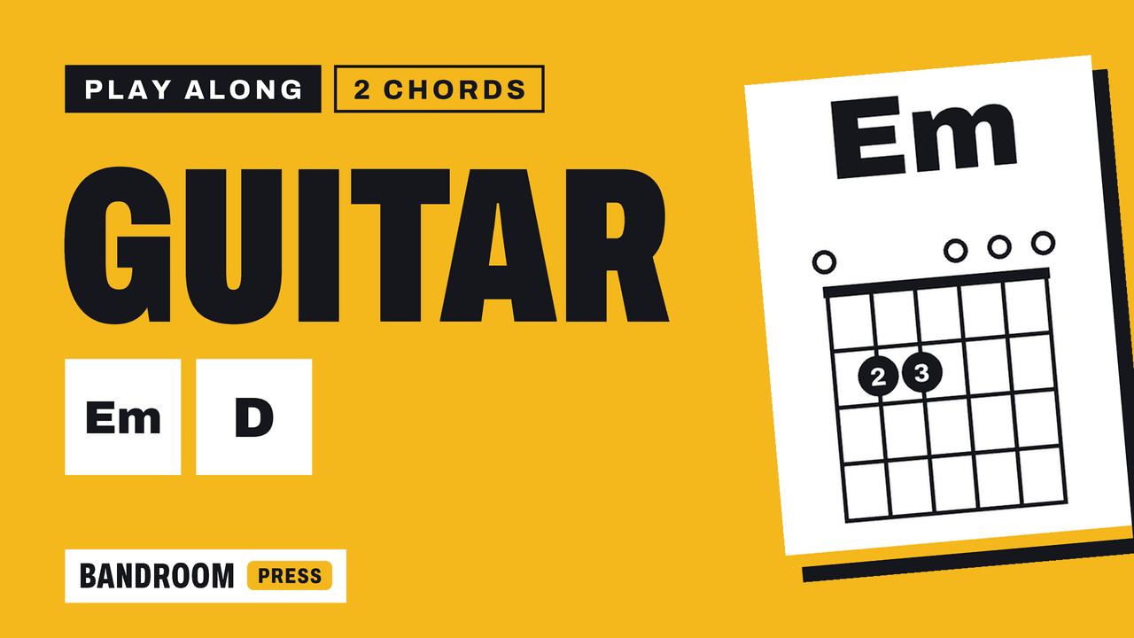 Guitar Play Along | Em D | 2 Chord Song in E minor | 5 Strumming Patterns
