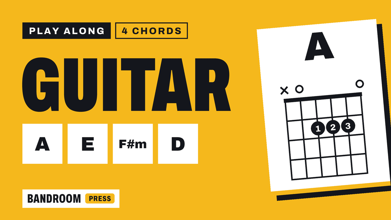 Guitar Play Along | A E F#m D | 4 Chord Song in A | 5 Strumming Patterns