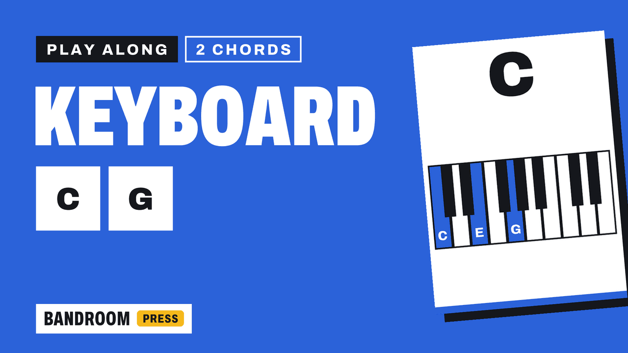 Keyboard / Piano Play Along | C G | 2 Chord Song in C | 5 Rhythm Patterns