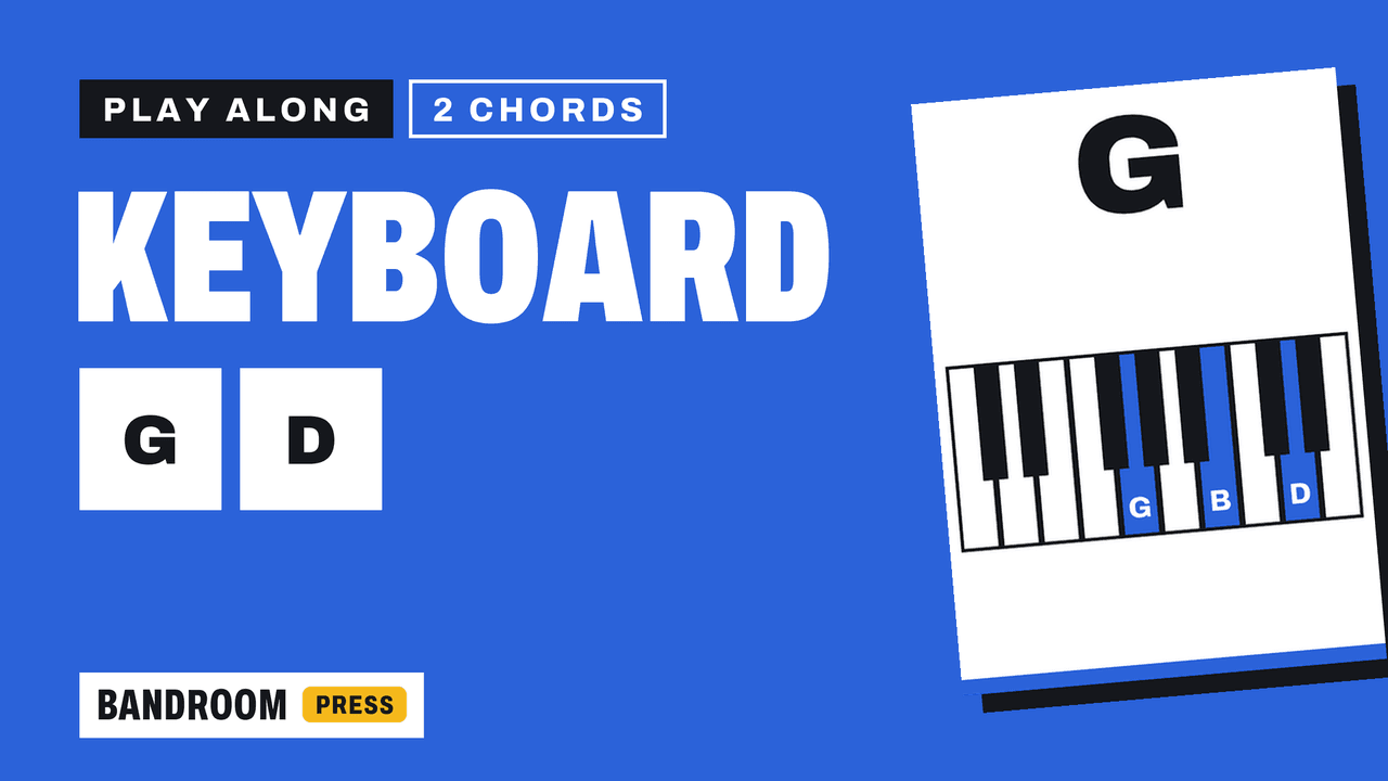 Keyboard / Piano Play Along | G D | 2 Chord Song in G | 5 Rhythm Patterns