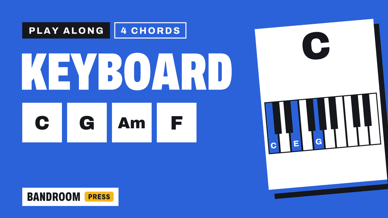 Keyboard / Piano Play Along | C G Am F | 4 Chord Song in C | 5 Rhythm Patterns