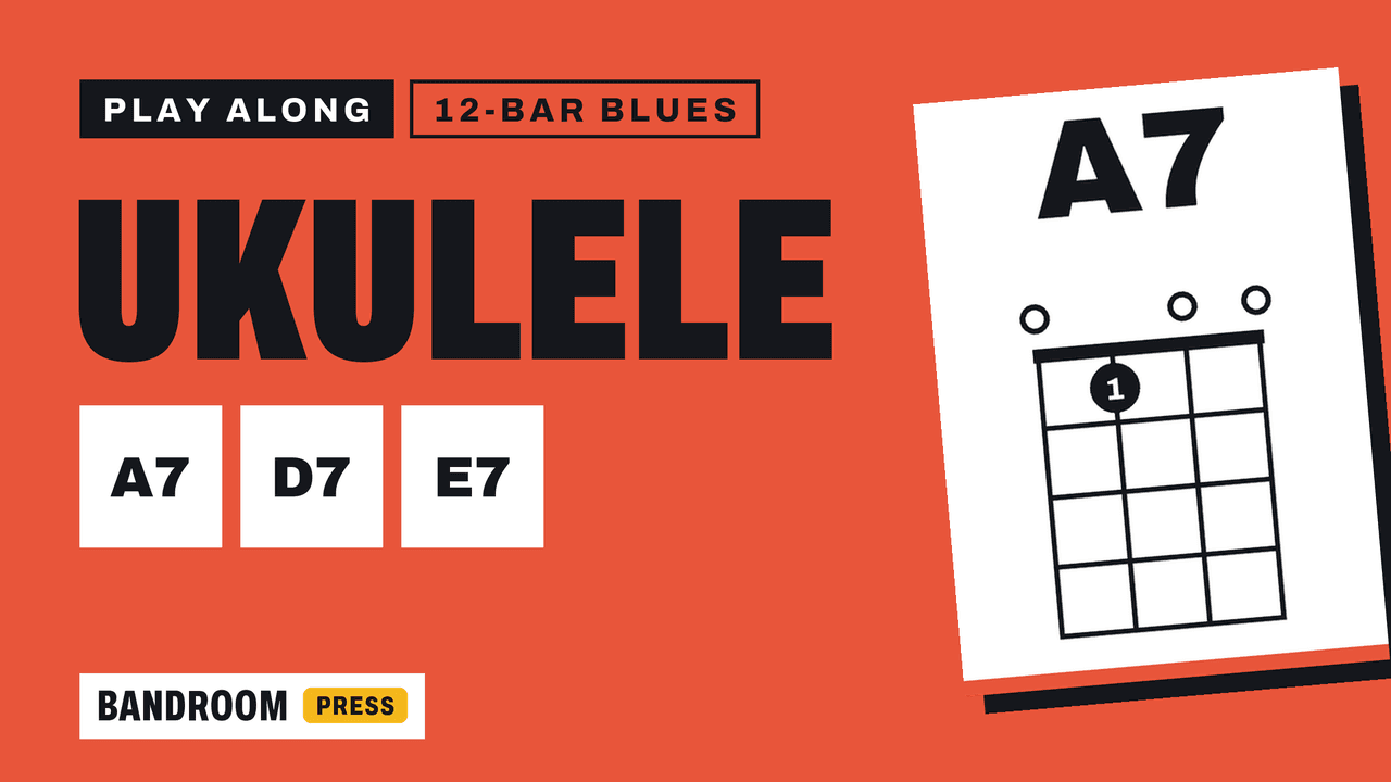 Ukulele Play Along | A7 D7 E7 | 12 Bar Blues in A | 5 Strumming Patterns