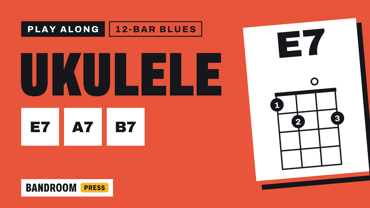 Ukulele Play Along | E7 A7 B7 | 12 Bar Blues in E | 5 Strumming Patterns