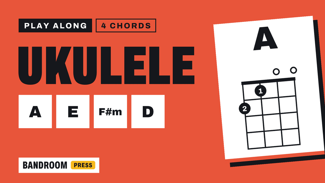 Ukulele Play Along | A E F#m D | 4 Chord Song in A | 5 Strumming Patterns